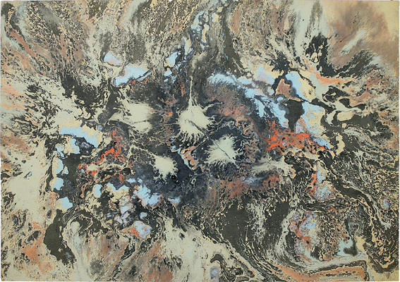 Тарханов Михаил Михайлович. Композиция в голубых и черных тонах